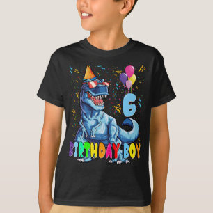 It's My 6th Birthday Shirt Dinosaur Party for 6 ye