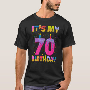 It's My 70th Birthday Girl Sweet Doughnut Happy 70 T-Shirt