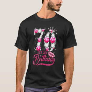 It's My 70th Birthday Queen 70 Years Old Shoes Cro T-Shirt