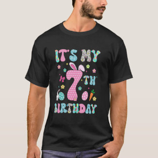 It's My 7th Birthday 7 Seven Happy Birthday Girls T-Shirt