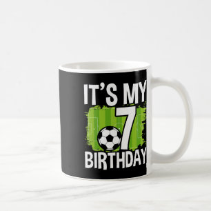 It's My 7th Birthday Boy Soccer Footbyll 7 Years O Coffee Mug
