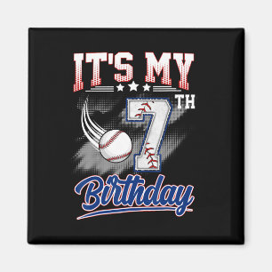 It's My 7th Birthday Bysebyll 7 Years Old Birthday Magnet