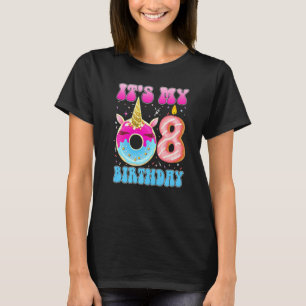 It's My 7th Birthday Doughnut Unicorn Magic 7 Year T-Shirt