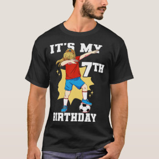 Its My 7th Birthday Girl Soccer T-Shirt