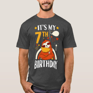 Its My 7th Birthday Sloths Gifts T-Shirt