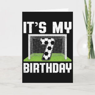 It's My 7th Birthday Sports Soccer Lover 7 Years O Card
