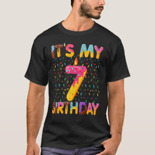 It's My 7th Birthday Sweet Donut 7 Years Old T-Shirt