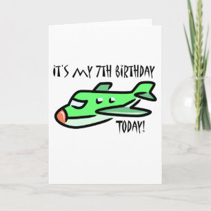It's My 7th Birthday Today Card