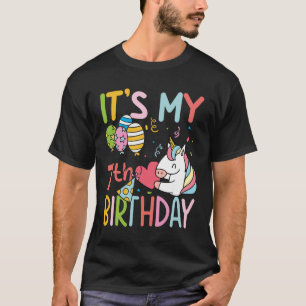 It's My 7th Birthday - Unicorn T-Shirt