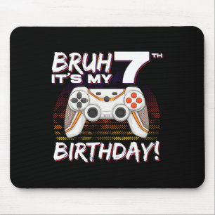 It's My 7th Birthday Video Game 7th Birthday Gamin Mouse Pad