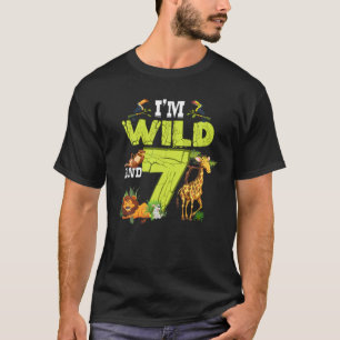 It's My 7Th Birthday Zoo Theme Birthday Safari Jun T-Shirt