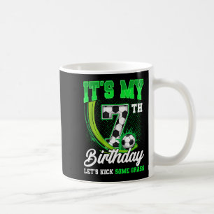 Its My 7th Soccer Birthday Boy Funny 7 Year Old Bd Coffee Mug