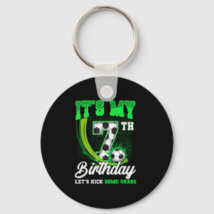 Its My 7th Soccer Birthday Boy Funny 7 Year Old Bd Key Ring