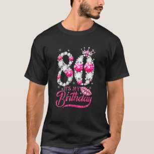 It's My 80Th Birthday Queen 80 Years Old Shoes Cro T-Shirt