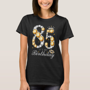 It's My 85th Birthday Queen 85 Years Old Shoes Cro T-Shirt