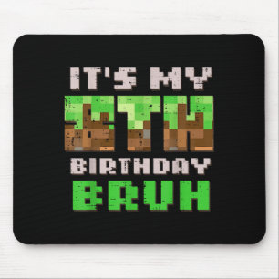 Its My 8th Birthday Bruh Xel Gamer 8 Bday Gaming B Mouse Pad