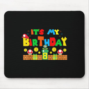 Its My 8th Birthday Game Gaming Dad And Mum Family Mouse Pad