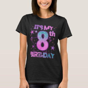 Its My 8th Birthday K-pop Girl 8 Year Birthday T-Shirt