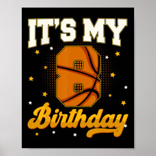 Its My 8th Birthday Sketll Boy 8 Years Old Gifts T Poster