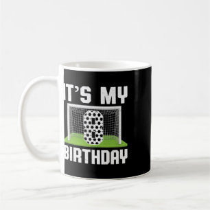 It's My 8th Birthday Soccer Lover Kids 8 Years Old Coffee Mug