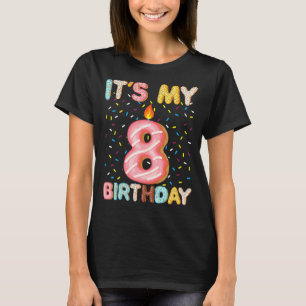 It's My 8th Birthday Sweet Doughnut 8 Years Old T-Shirt