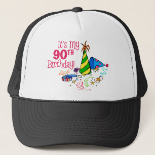 It's My 90th Birthday (Party Hats) Trucker Hat