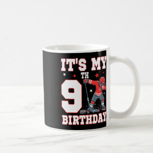 It's My 9th Birthday Boy Ice Hockey Dabbing 9 Year Coffee Mug
