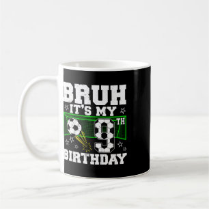 It's My 9th Birthday Boy Soccer 9 Years Old Coffee Mug