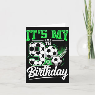 It's My 9th Birthday Boy Soccer Ball 9 Year Old Nu Card