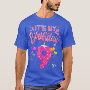 It's My 9th Birthday Doughnut Happy 9 Years Old Gi T-Shirt