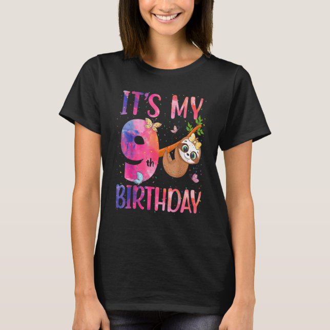 It's My 9th Birthday Ninth Anniversary 9 Year Old  T-Shirt (Front)