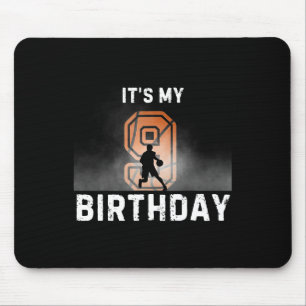 It's My 9th Birthday Sketll Party Sketll Birthday Mouse Pad