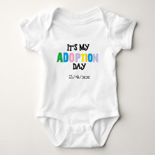 Its my adoption day by ozias baby bodysuit