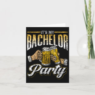 It's My Bachelor Party Bride Groom Team 1  Card