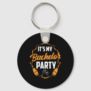 It's My Bachelor Party Bride Groom Team  Key Ring