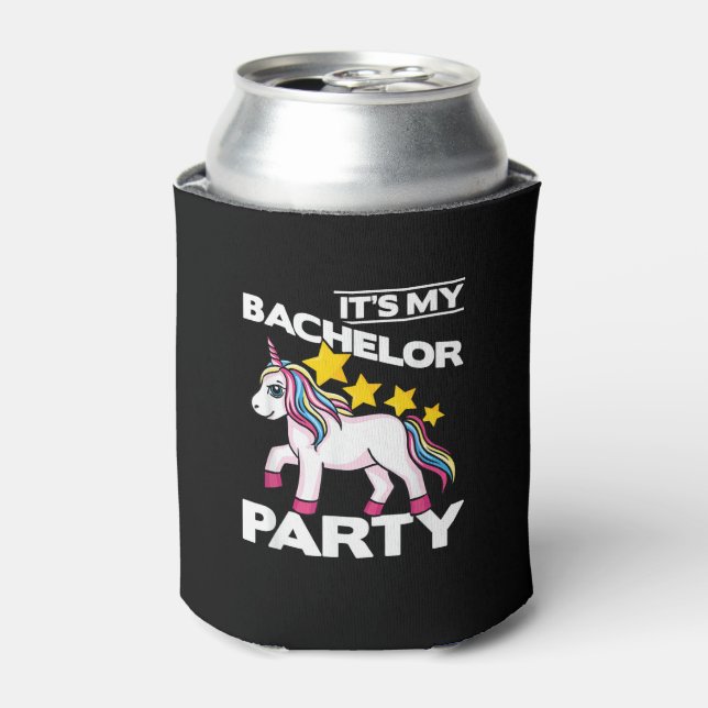 It's My Bachelor Party For Groom Naughty Funny Men Can Cooler (Can Front)