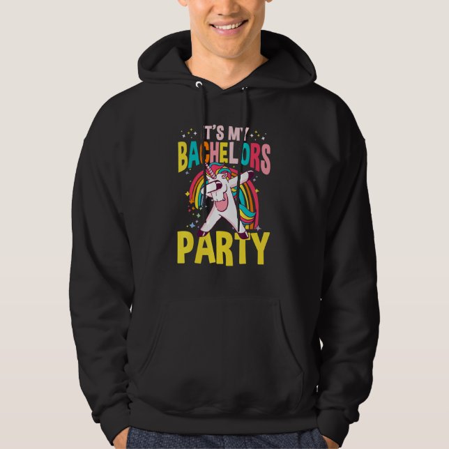 It's My Bachelor Party For Groom Naughty   Men Hoodie (Front)