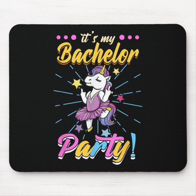 Its My Bachelor Party Groom  Mouse Pad (Front)