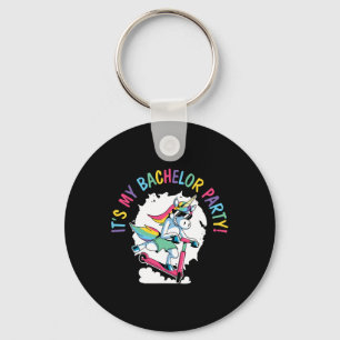 It's My Bachelor Party Unicorn Groom Marriage Wedd Key Ring