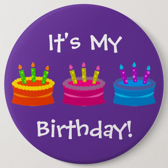 It's My Birthday 6 Cm Round Badge (Front)
