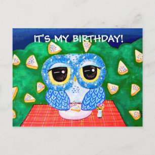 IT'S MY BIRTHDAY! (A Blueberry Night) Invitation Postcard