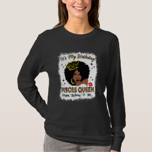 It's My Birthday Afro Women African American Pisce T-Shirt