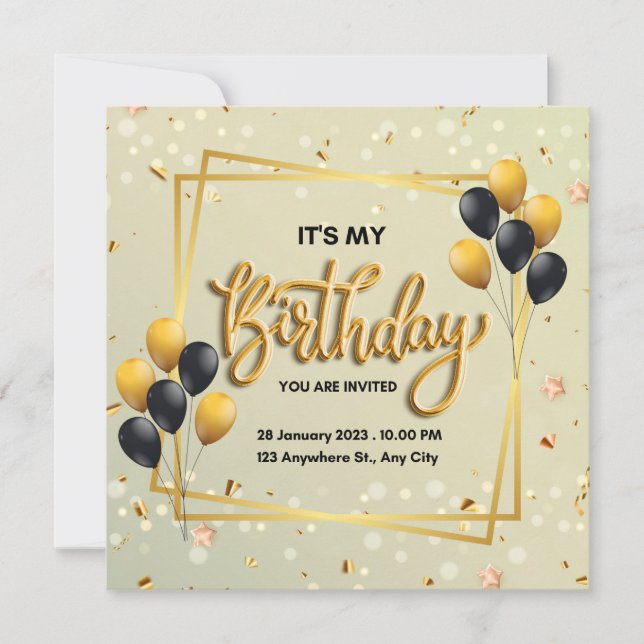 It's my birthday and we're going to party! (Front)