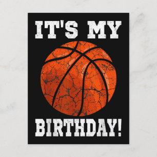 It's My Birthday Basketball Lover Gift Vintage Ret Enclosure Card