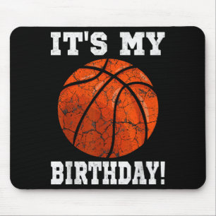 It's My Birthday Basketball Lover Gift Vintage Ret Mouse Pad