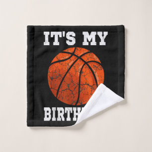 It's My Birthday Basketball Lover Gift Vintage Ret Wash Cloth