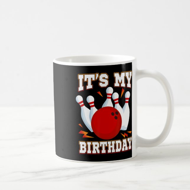 It's My Birthday Bowling Theme Party  Coffee Mug (Right)