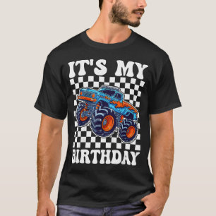 It's My Birthday Boy Monster Truck Bday Party Kids T-Shirt