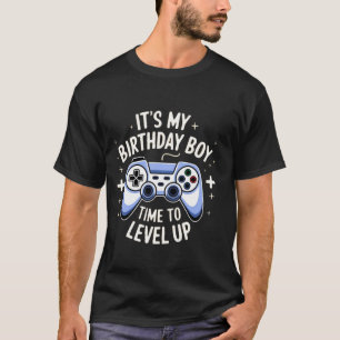 It's My Birthday Boy Time to Level Up Video Game G T-Shirt