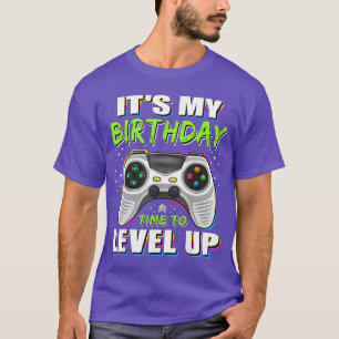 Its My Birthday Boyime to Level Up Video Game Gift T-Shirt